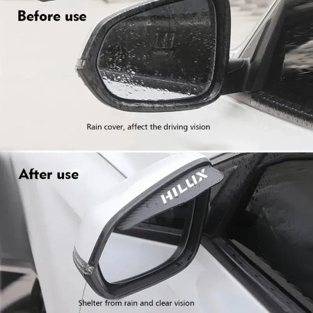 Rain Guard for Side View Mirror – Hilux 2PC - Image 4