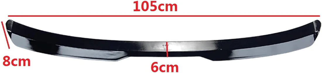 Polo 6 Maxton Style Gloss Black Roof Spoiler Extension - Image 2