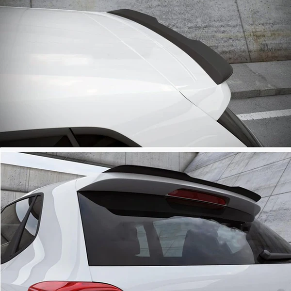 Polo 6 Maxton Style Gloss Black Roof Spoiler Extension - Image 4
