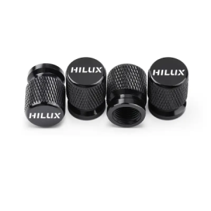 Valve Cap Set Black Hilux 4PC