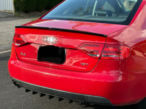 AUDI A4 B8 GLOSS BLACK BOOT SPOILER - Image 4