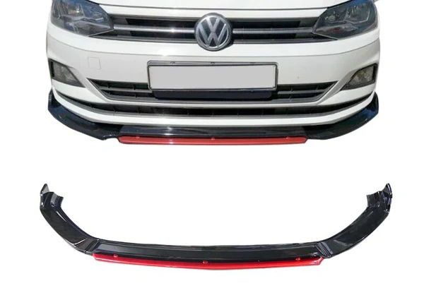 Polo 8 Aw Gloss Black Front Lip With Red Lip (4pc)