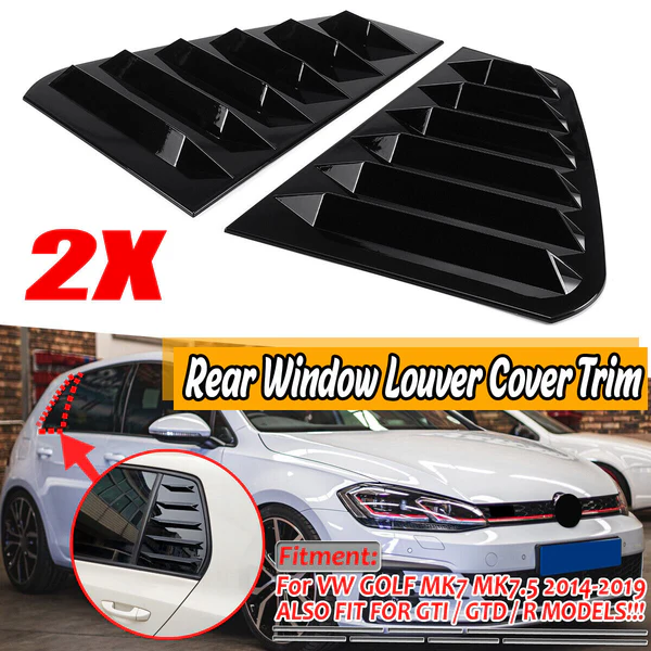 Golf 7 / 7.5 Gloss Black Side Window Louver - Image 2