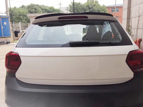 Polo 8 Aw Tsi Maxton Style Gloss Black Roof Spoiler Extension - Image 3